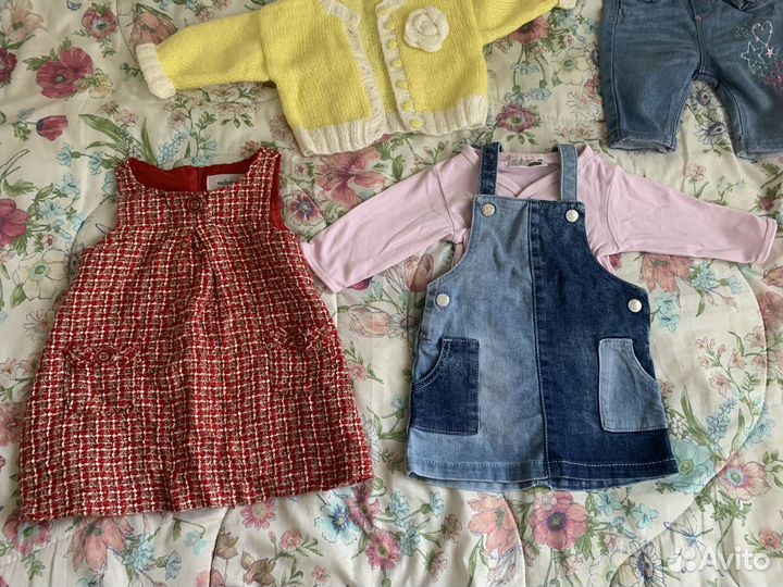 Детские вещи пакетом на девочку с 0-8 месяцев