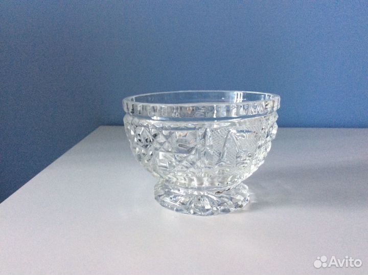 Хрустальная вазочка для сахара или варенья времён