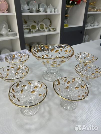 Ваза для фруктов хрусталь производства Чехия