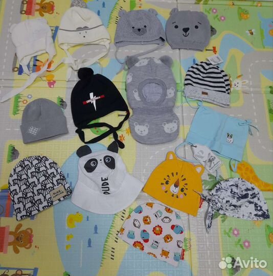 Шапка детская от 0 до 24 мес новые и бу