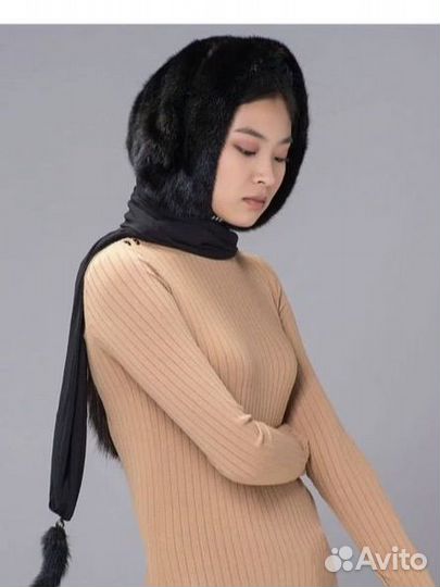 Капор из меха норки