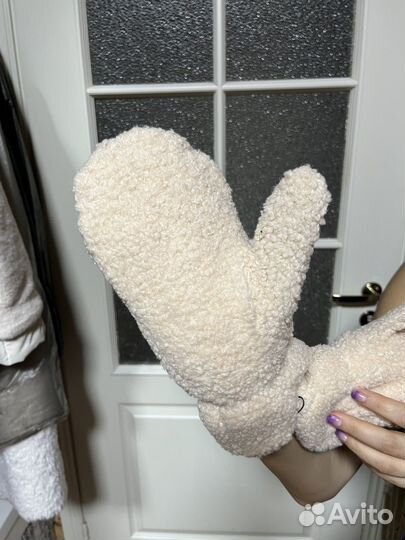 Варежки женские меховые
