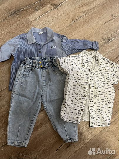 Детские вещи пакетом на мальчика 80 86