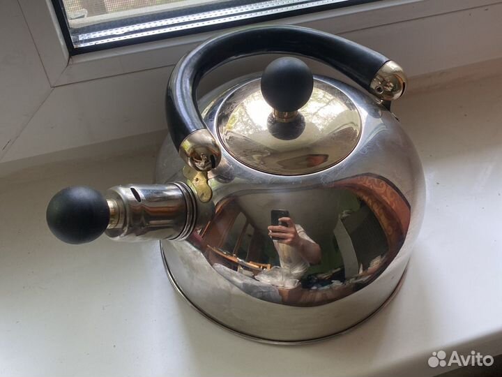Чайник со свистком нержавейка
