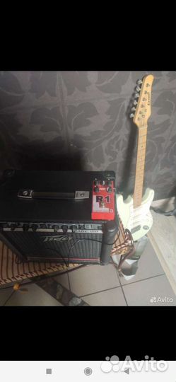 Электрогитара с комбиком бу