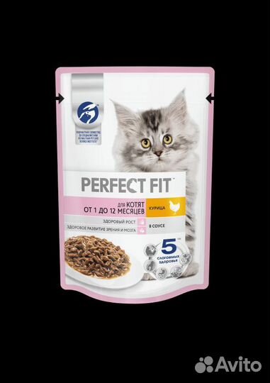 Корм для кошек сухой влажный perfect fit pro plan