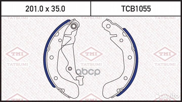 Колодки тормозные барабанные зад TCB1055 TA