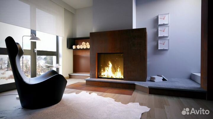 Облицовка каминов, печей, зон барбекю