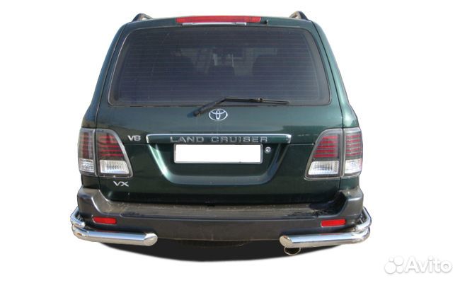 Защита бампера 76/42 мм Toyota Land Cruiser 100