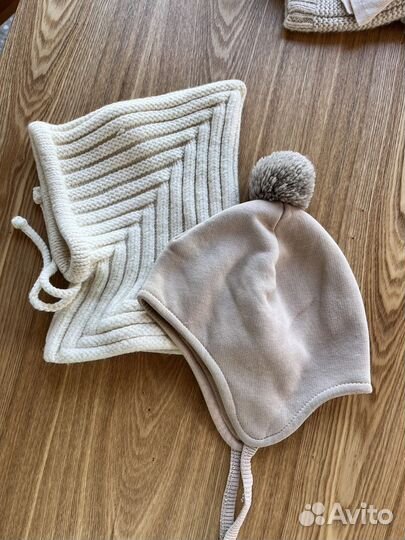 Шапка шлем из шерсти мериноса