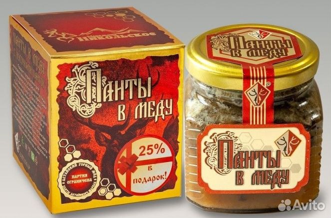 Панты Алтайского Марала в Меду(для мужчин и женщин