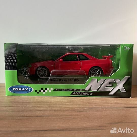 Модель Nissan Skyline GT-R R34 Welly 1:24