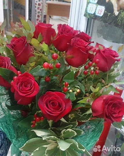 Цветы розы букет