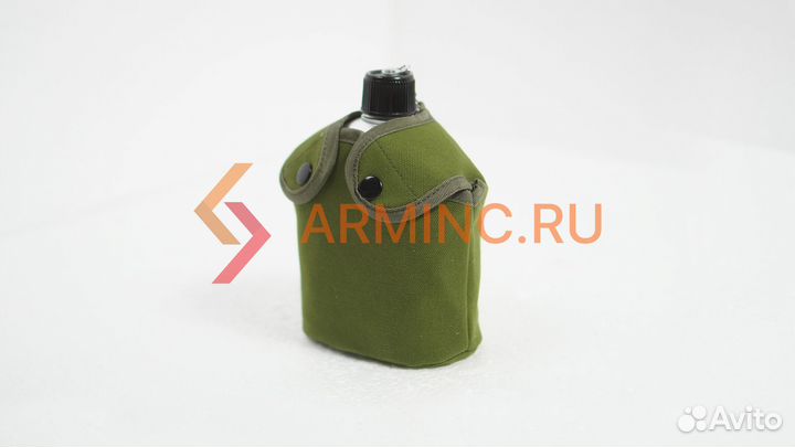 Армейская фляга с котелком в чехле алюминий