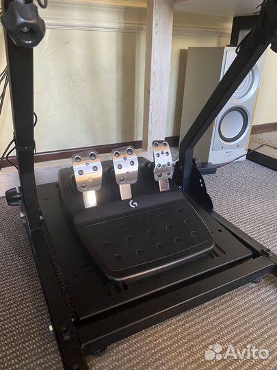 Руль logitech g923 + shifter + кокпит