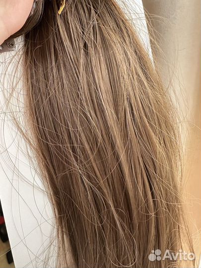 Волосы на заколках искусственные