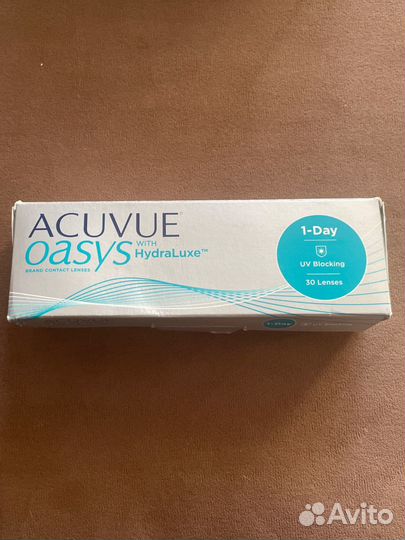 Линзы контактные acuvue oasys 1 day -2,50