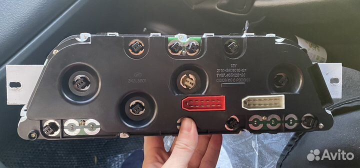 Приборная панель ваз «ап» пересвеченная белая