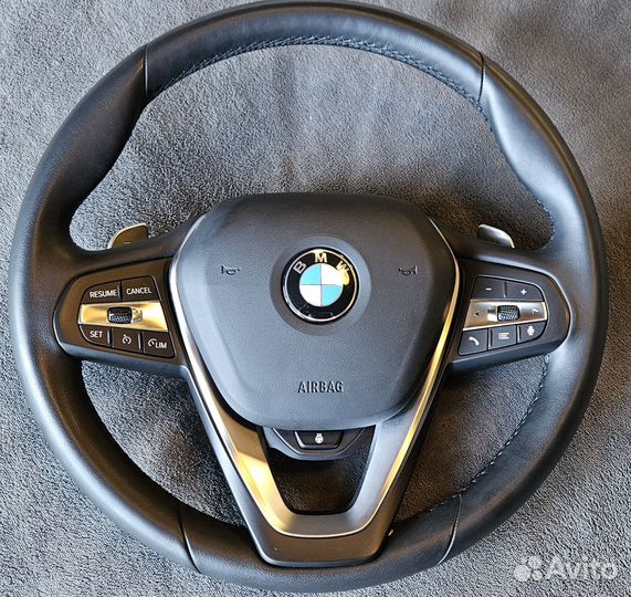 Руль подогрев лепестки BMW G20