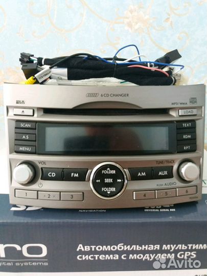 Магнитола штатная на Subaru Outback