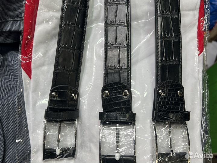 Ремень из кожи крокодила