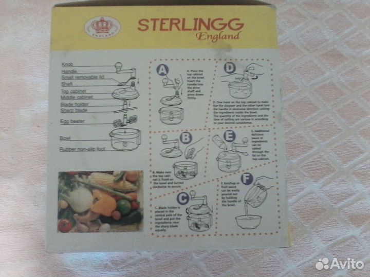 Кухонный комбайн Блендер-соковыжималка ручная