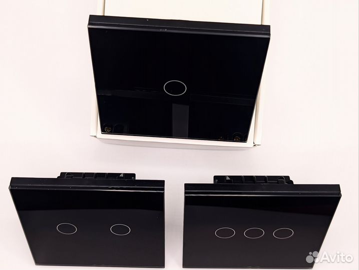 ZigBee SMART выключатели черные Tuya с Алисой