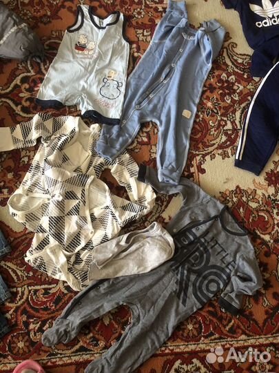 Вещи для мальчика 74-86 переноска, пеленки