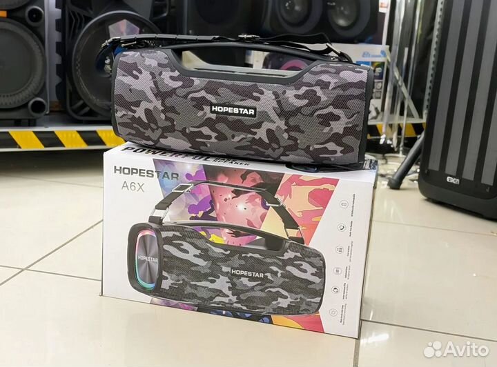 Колонка Hopestar A6X 65вт с подсветкой