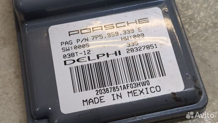 Блок управления сиденьями Porsche Cayenne