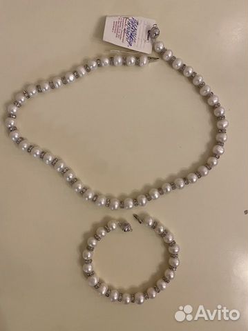 Жемчужное ожерелье и браслет