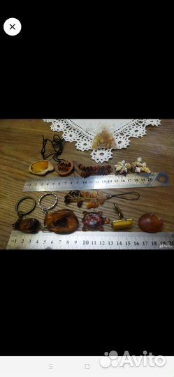 Бижутерия набор бу серьги подвески брелки 15 шт