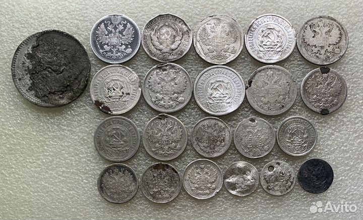 Монеты серебро СССР и царские