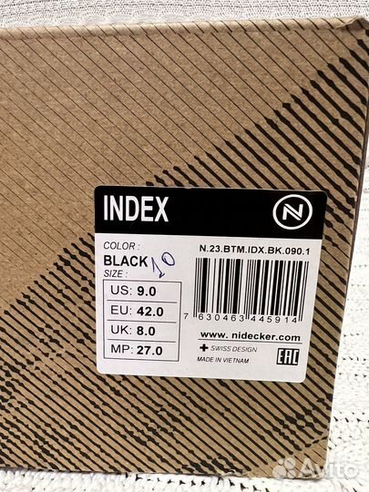 Сноубордические ботинки Nidecker Index black US:9