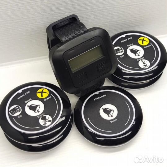 Кнопка вызова официанта, персонала с часами Эконом