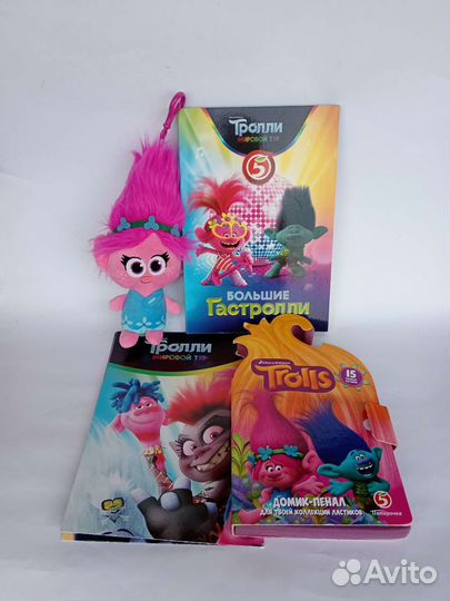 Тролли розочка, тролли ластики, карточки Тролли