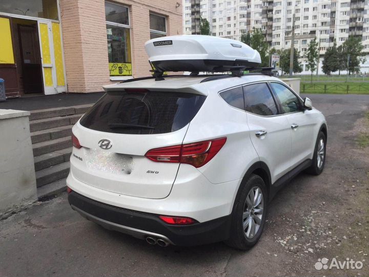 Автобокс на крышу Hyundai Santa Fe. Broomer