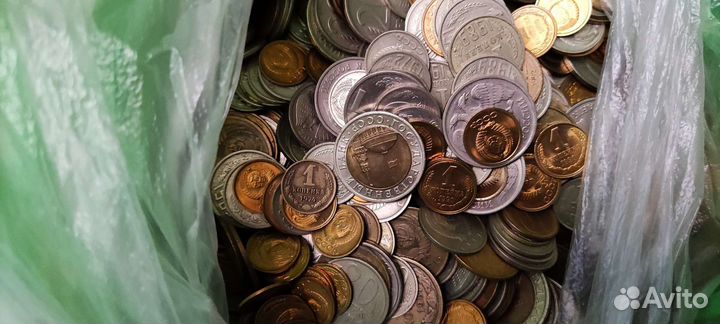 Монеты СССР 3,5 кг (цена за всё)