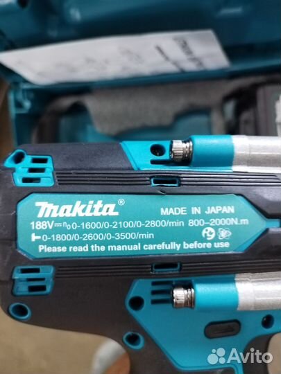 Гайковерт Makita мощный аккумуляторный 800-2000N.m