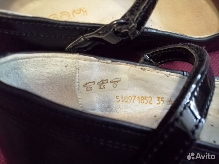 Туфли кожаные,р.35