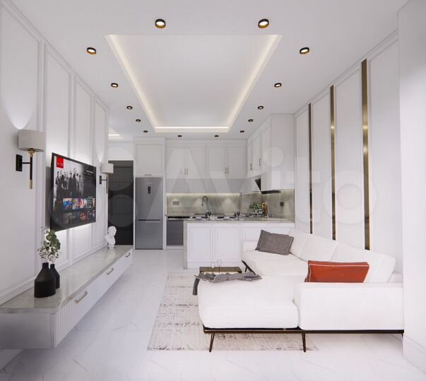 2-к. квартира, 52 м² (Турция)