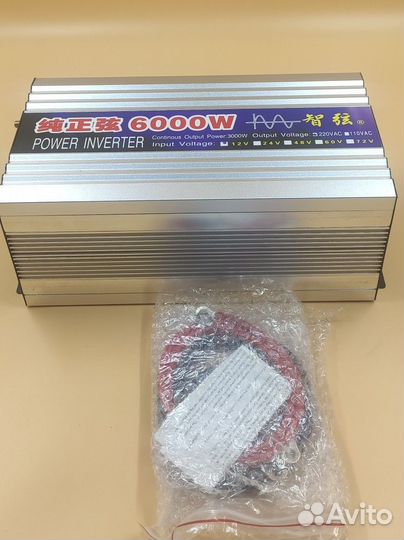 Автомобильный инвертор с 12 на 220в 6000вт
