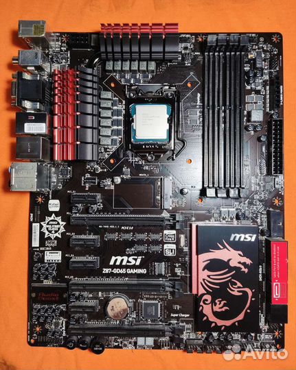MSI Z87-GD65 gaming+i7 4790+16гб озу+Кулер LGA1150