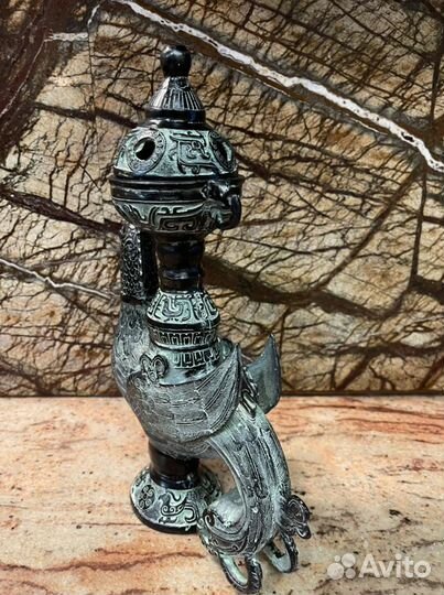 Старая китайская курильница. Птица феникс