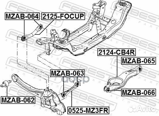 Рычаг подвески 2125-focup 2125-focup Febest