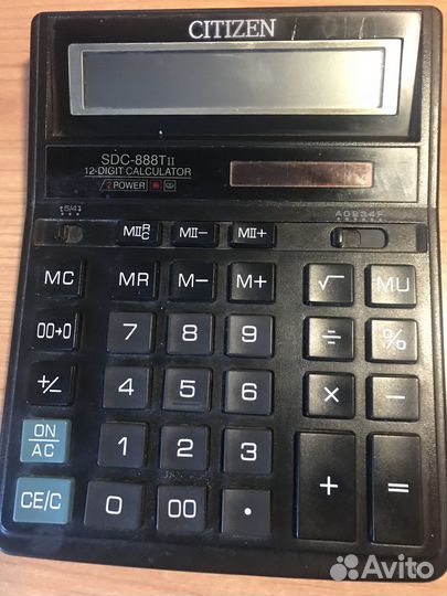 Калькулятор citizen SDC 888TII