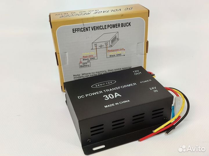 Автомобильный инвертор 24 на 12V 30 A