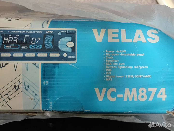 Автомагнитола Velas VC-M874