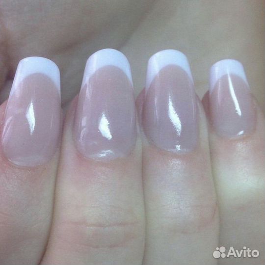 Наращивание ногтей (акрил), шелак