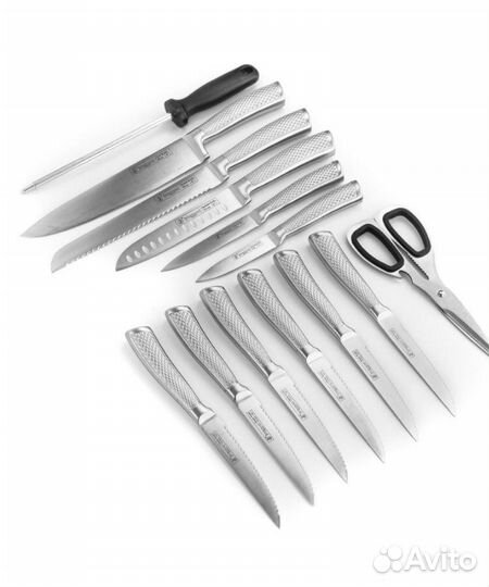 Набор кухонных ножей с подставкой kitchen-king